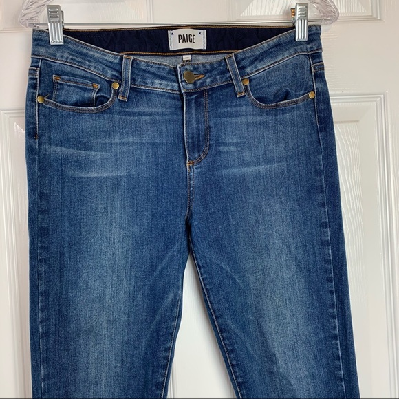 Paige Skyline Ankle Peg Jeans Constance Medium Wash - Picture 3 of 6